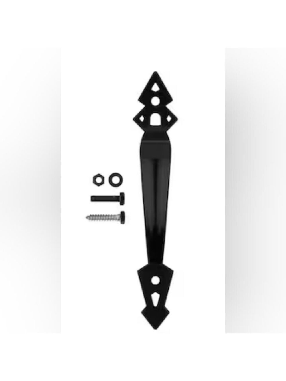 Black Gate Pull Durable Enamel Finish Fence Door Handle NEW 12 inch - Picture 4 of 10